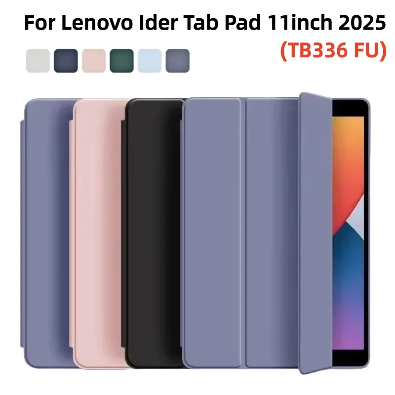 

Для Lenovo Idea Tab 11-дюймовый чехол tb336fu с магнитной тройной силиконовой задней подставкой, чехол для Lenovo Xiaoxin Pad 11 2025