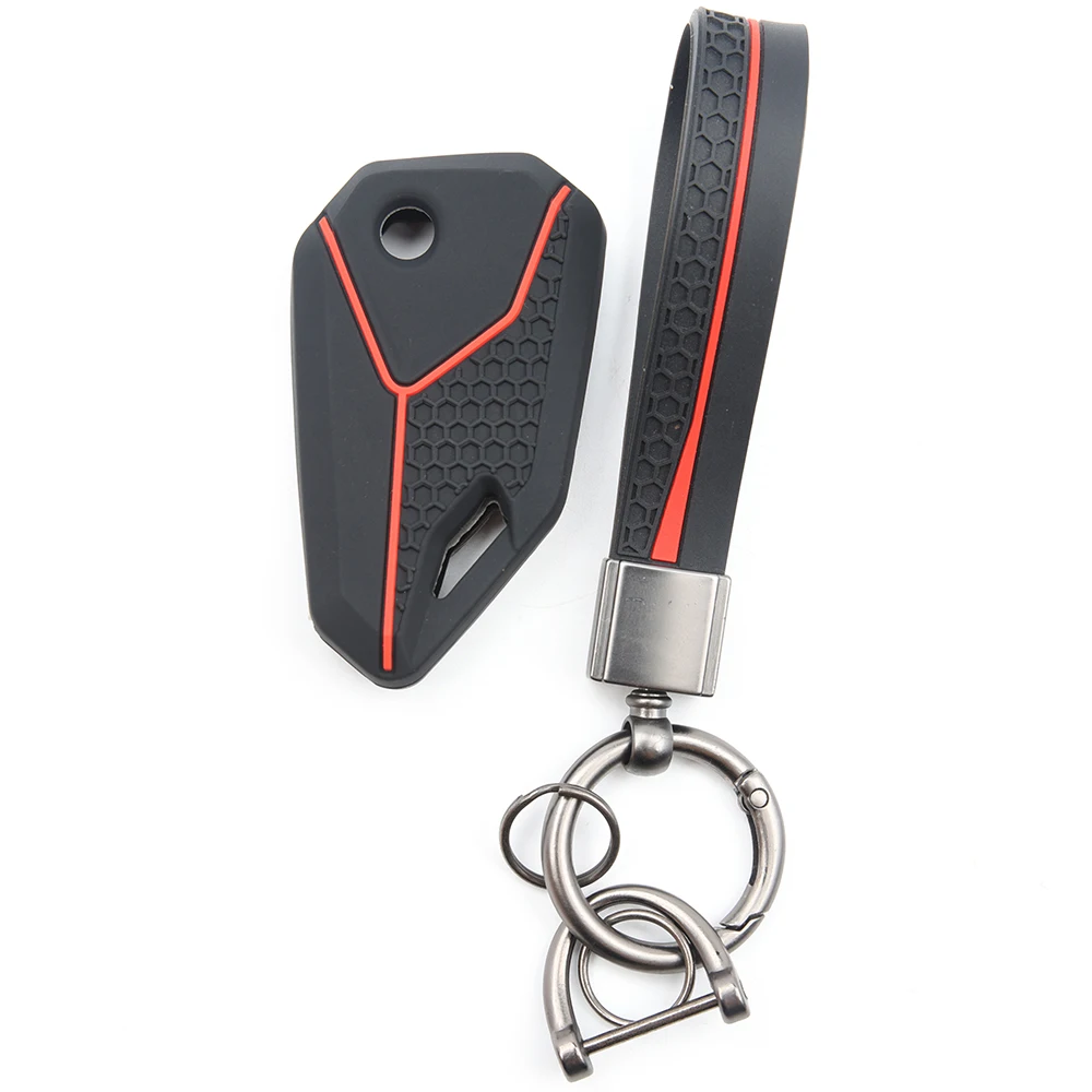 Key Fob Sleeve For Honda CB125R CB150R CB250R CB300R For MV Agusta For Kawasaki For Yamaha For Suzuki with ring wrist strap - view 2
