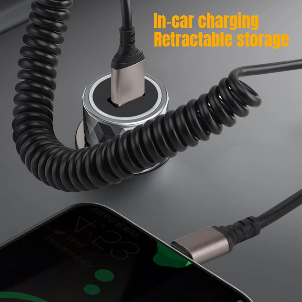 PD 60W USB C to Type C Fast Charging Cable For Samsung S23 S24 Huawei Honor Xiaomi Redmi POCO Phone Spring 3A Charger Car Cable