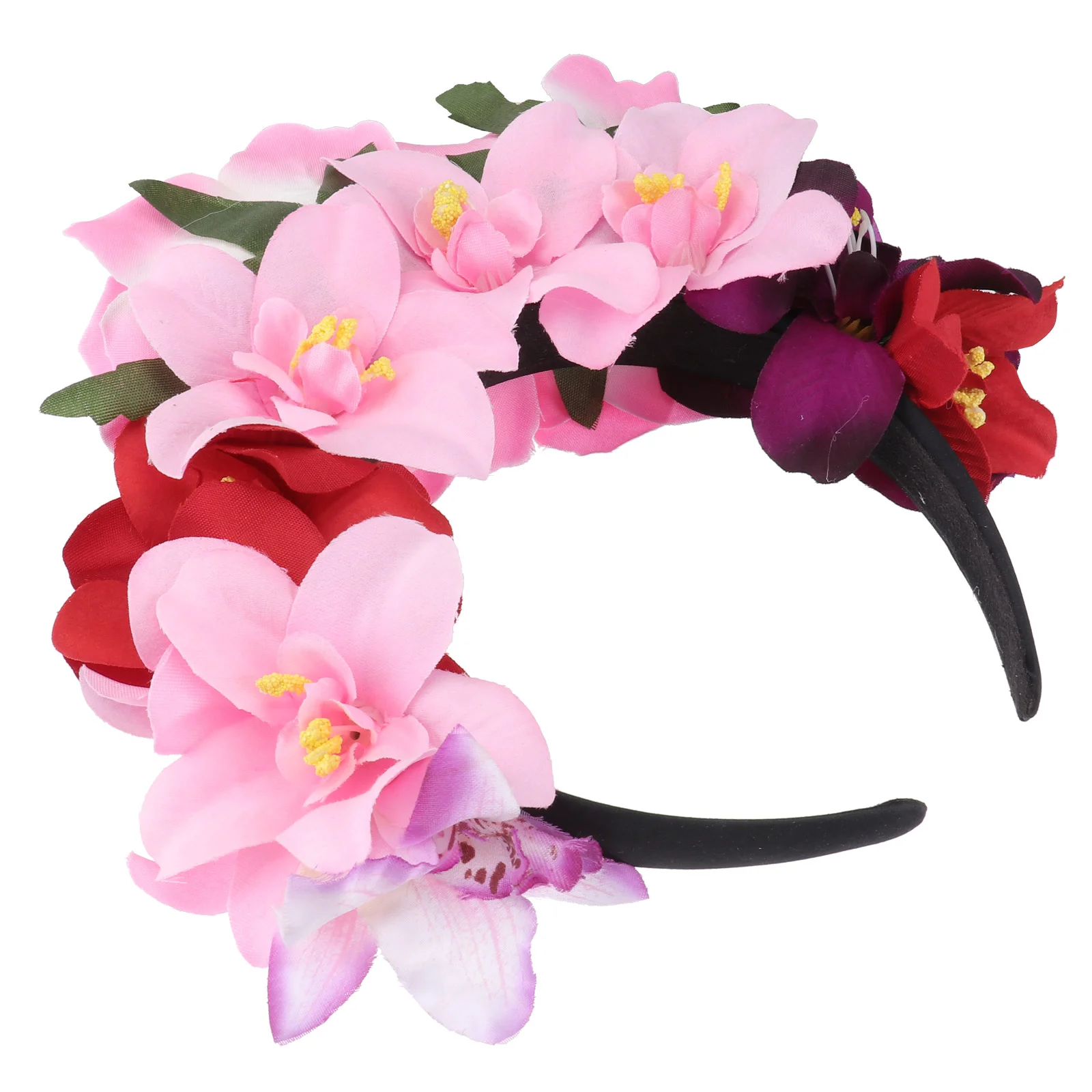 

Rose Headband Hair Accessory Girl Hoops Fabric Floral Hairband Miss Women Decorative Simulation