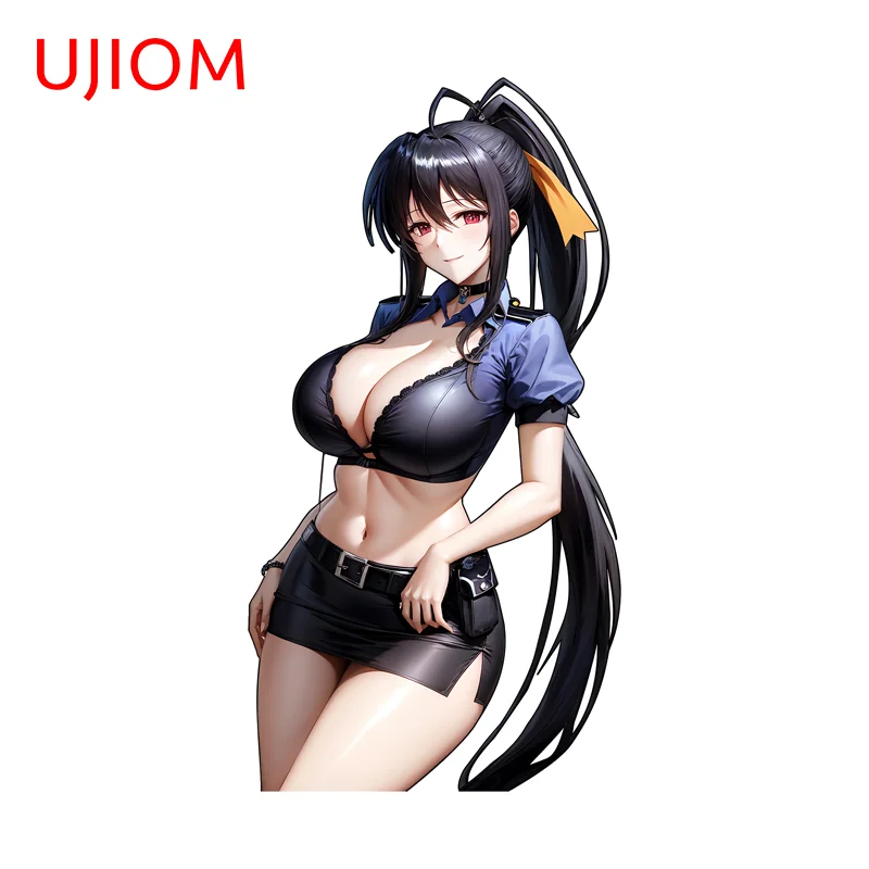 UJIOM Himejima Akeno Seductive Big Boobs Wall Sticker Unique Waterproof Bedroom Murals Decal Amusing Veneer Sofa Wall Decor