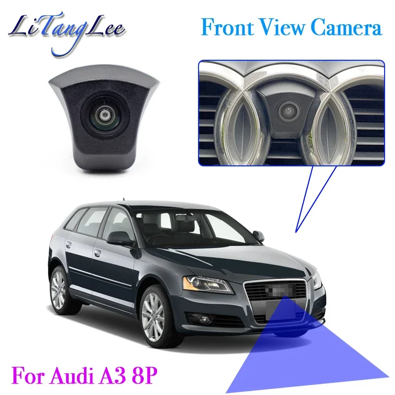 

For Audi A3 8P 2004~2012 Car LOGO Front View Camera Night Vision HD Waterproof Wide Angle Blind Spot Area Parking Camera