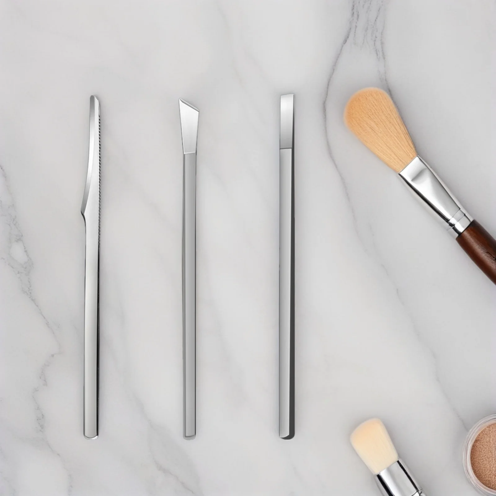 

3Pcs Professional Pedicure Set Stainless Steel Pedicure Knives Foot Callus Remover Portable Foot Scraper for Dry Rough Skin