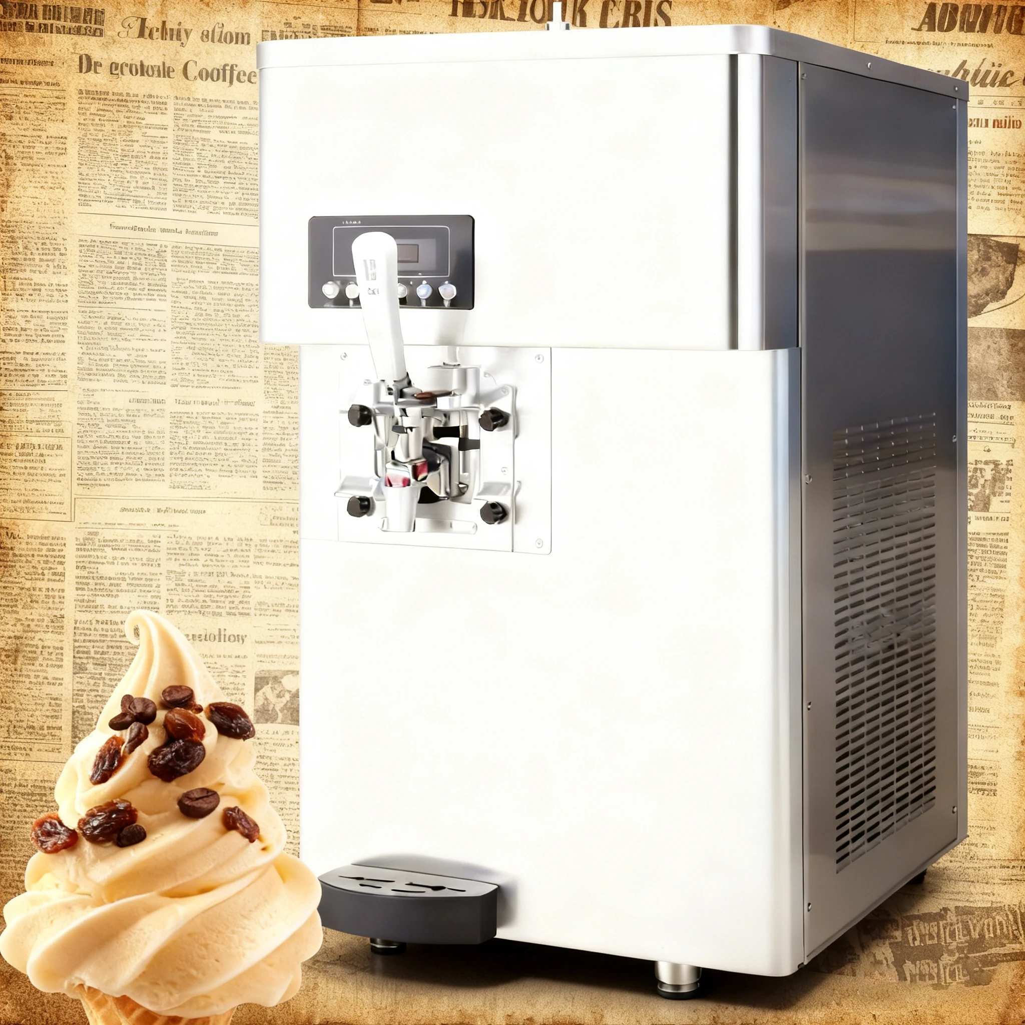 Commercial Machine Ice Cream Machine For Business Commercial  Maker Precooling For Restaurant New Design