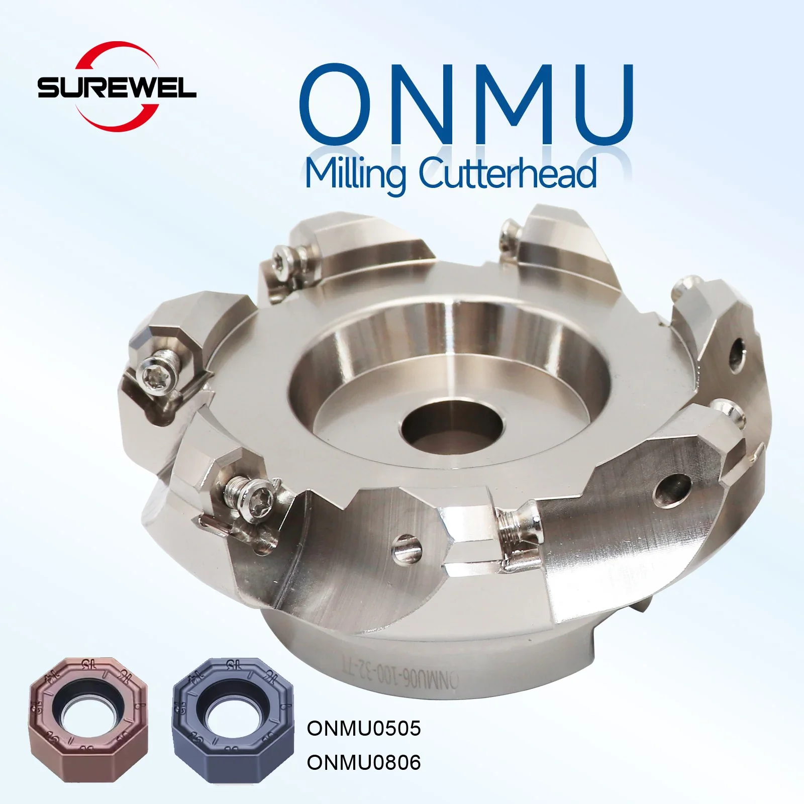 

TEBL06 TEBL09 Hi-feed Milling Cutter 50 63 80 100mm Milling Head is Suitable for Milling Cutter Handle of BLMP06 BLMP09 Insets