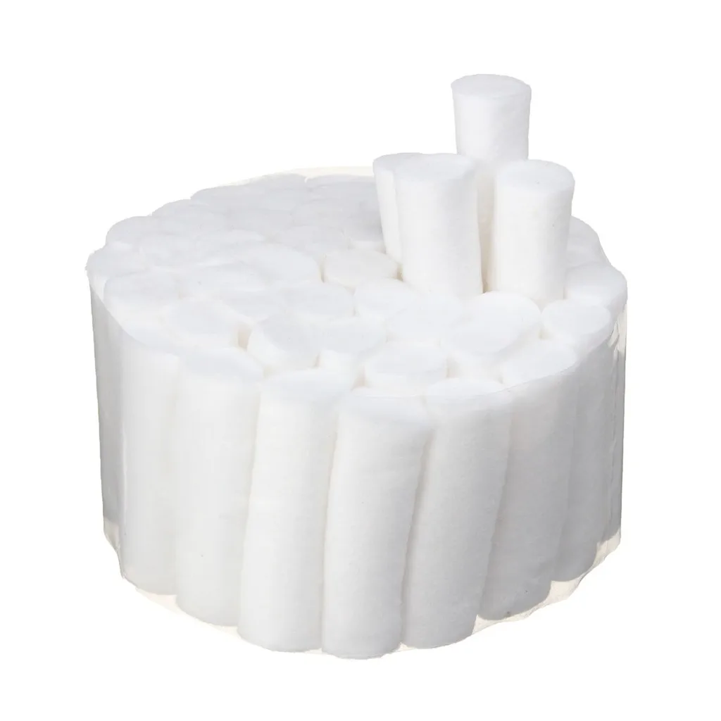 50Pcs/Roll Disposable Cotton Rolls Clinic Dental Treatment Absorbent Medical Supplies Teeth Whitening Product