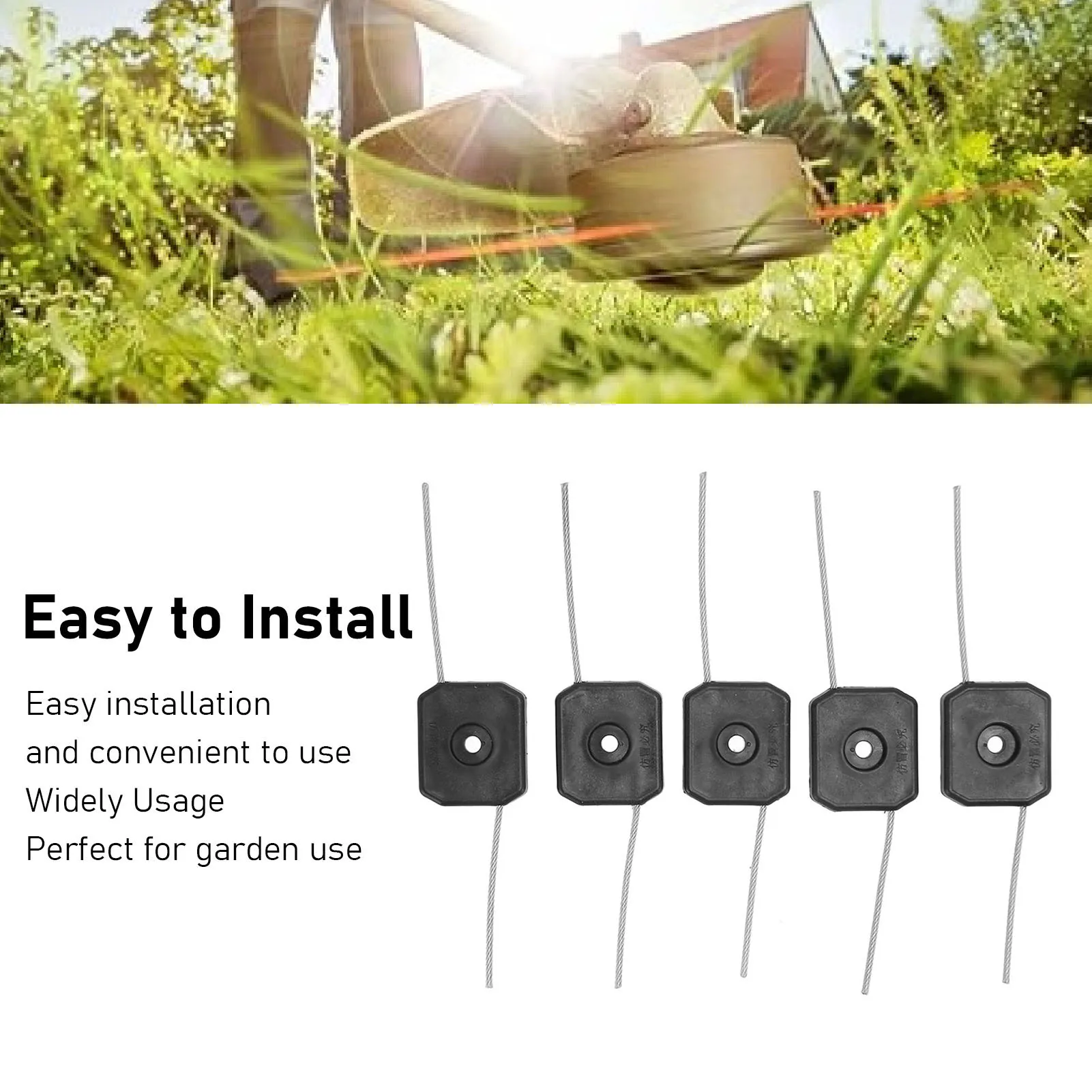 5pcs Trimmer Head Replacement String Trimmer Head 150mm Trimmer Line Garden Tool Accessories