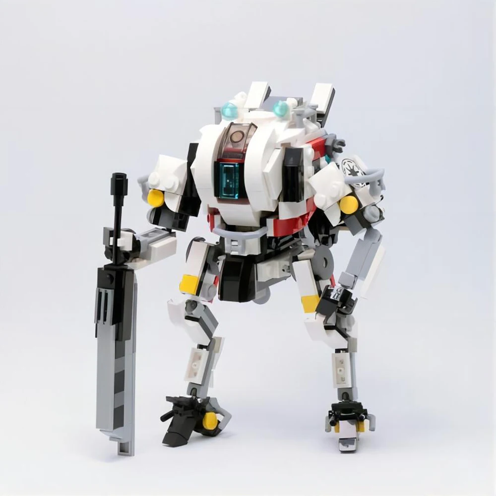 

Строительные блоки Titan Ronin MOC, мех для сварки меча с подвижными шарнирами, модель робота класса Stryder для любителей взрослых