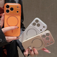 Official Leather Magnetic Phone Case For iPhone 17 Air 15 14 13 16 17 Pro Max 14 15 16 Plus Magsafe Protector Shockproof Cover