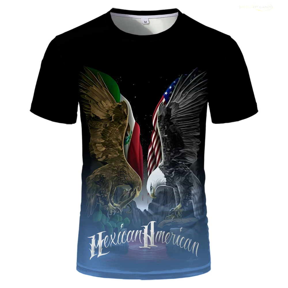 Mexico Jersey T Shirt Summer Outdoor Sports Football Uniform Mexican Mexican Flag Independence Day Gifts Short Sleeved T-shirts