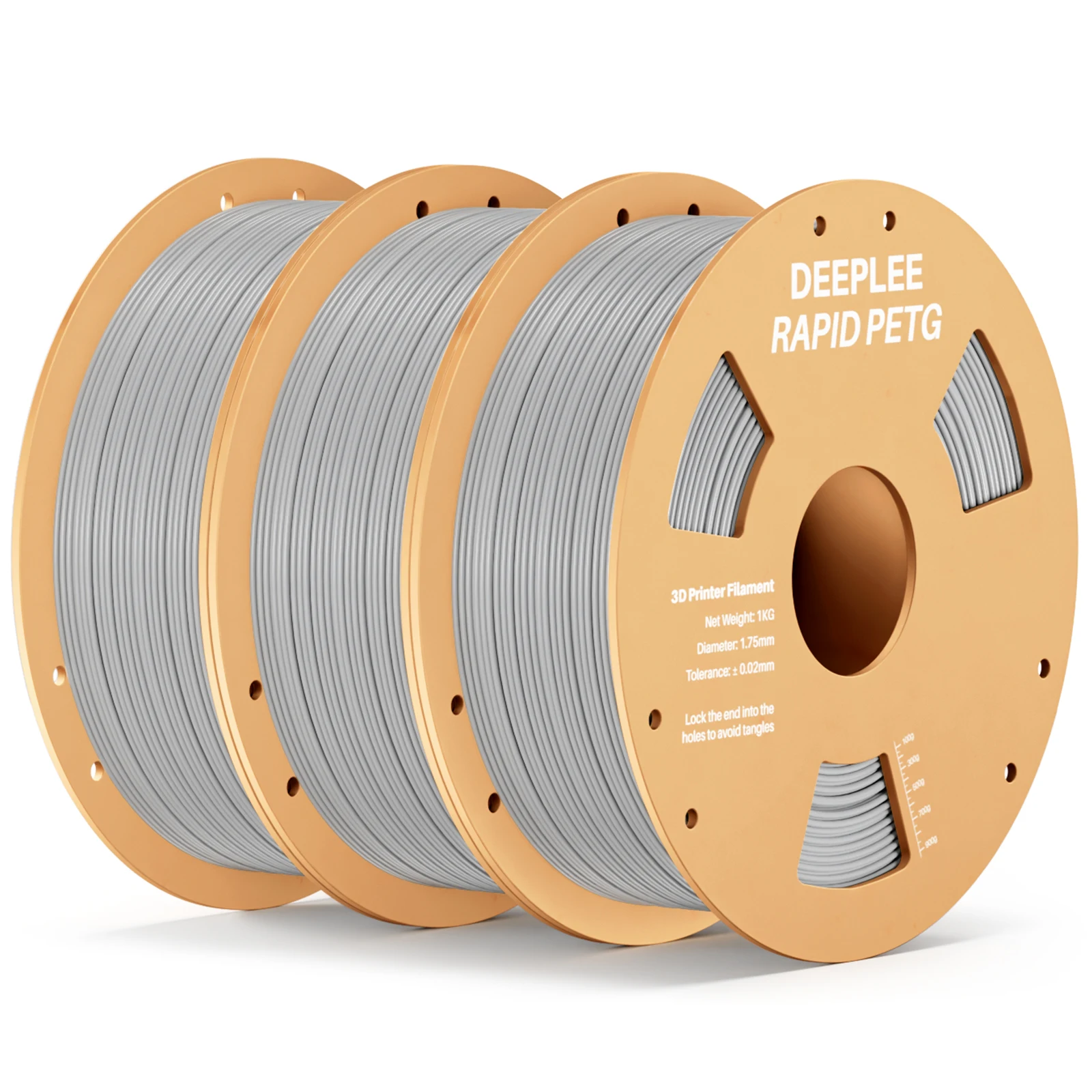 DEEPLEE 2KG RAPID PETG Filament 1,75mm für Neptune 4 Plus/Max High Flow, Stoßfestes 3D-Druck PETG Filament
