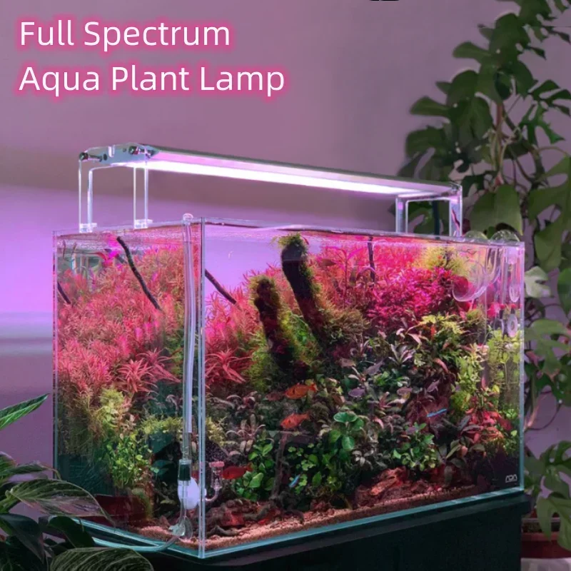 Aquarium Lighting APP Control WEEK AQUA M Series LED Full Spectrum Plant Grow Light with Cycle Timer Telescopic Fish Tank Light