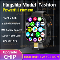 Original VP29 Smartwatch Men Women Amoled Smart Watch With Rotary Camera GPS WIFI 4G Sim Card Slot Tiktok Whatsapp Google Play