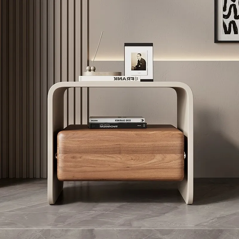 Display Aesthetic Nightstand Storage Luxury Trendy Nightstand Vintage Modern Office Table Mesita Bedroom Furniture