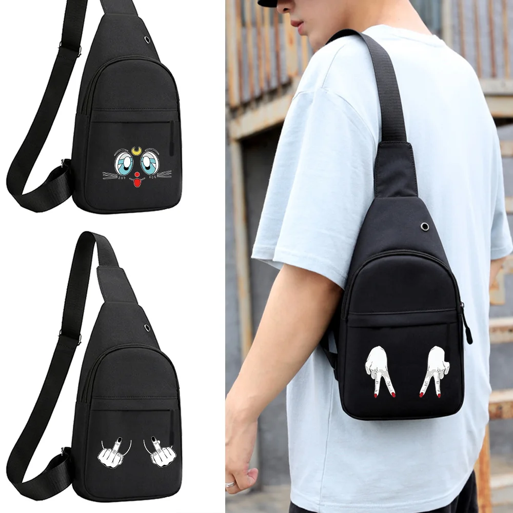 

Men Chest Pack Lightweight Personal Pocket Shoulder Bag Portable Travel Hiking One Shoulder Crossbody Bag Chest Series