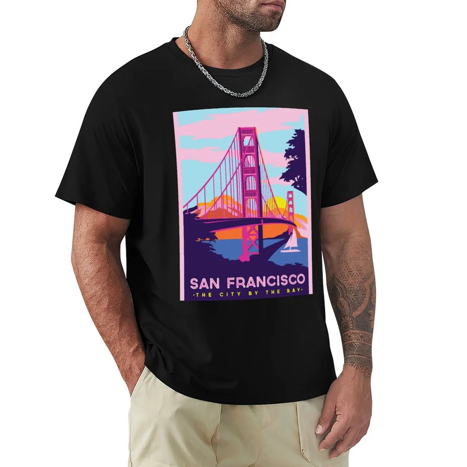 

San Francisco T-Shirt shirts graphic tees Man t-shirt custom shirt t shirt men 100℅ cotton
