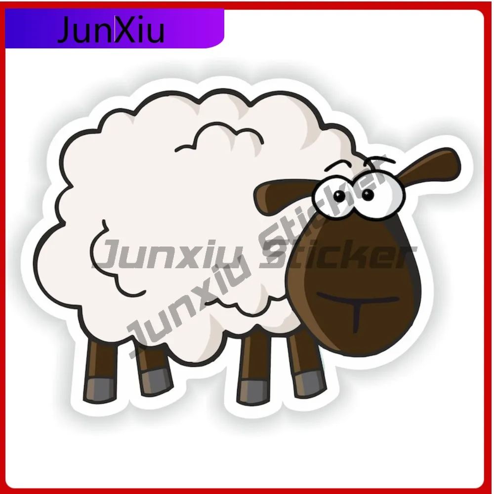 

Sheep Funny Beautiful Auto Styling Accent Works well on smooth auto exterior areas