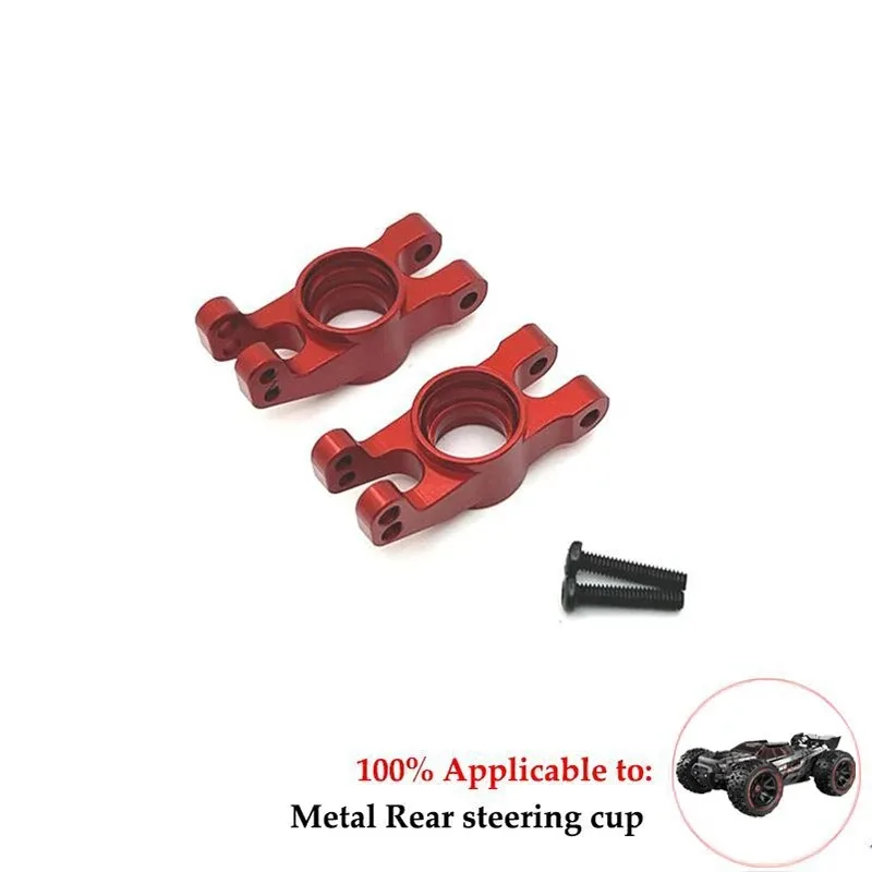 MJX-Soporte de cubo de taza de dirección de Metal 14209 14210, juego de brazo oscilante superior e inferior, amortiguador 1/14, piezas de actualización de coche RC, accesorios