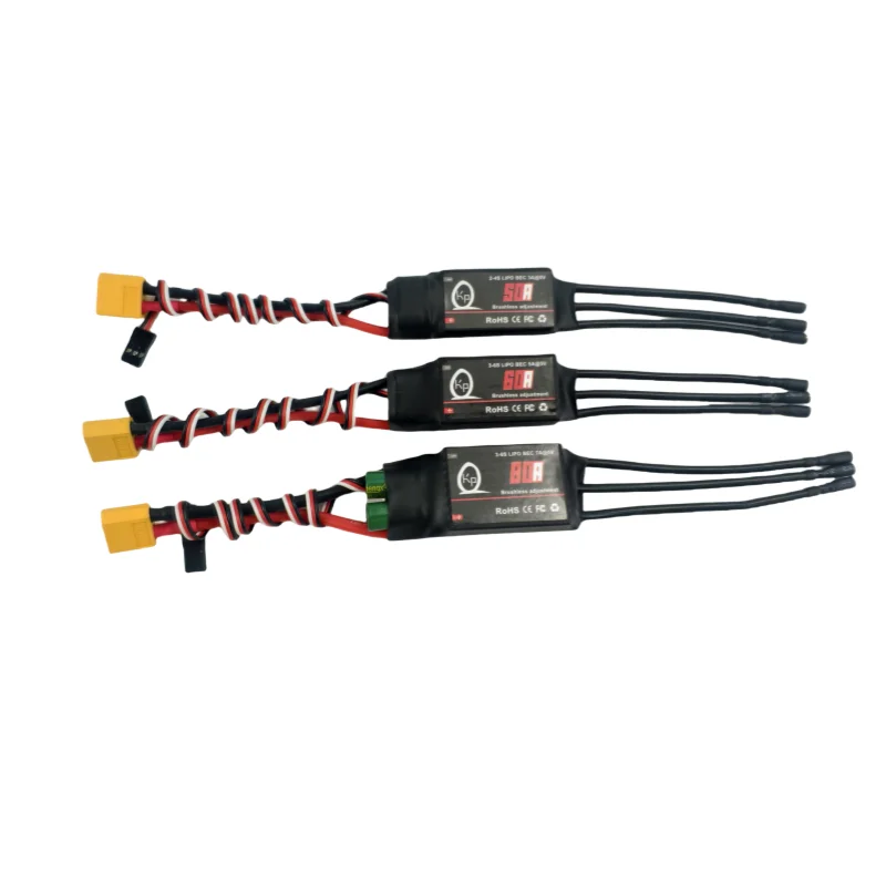 

KepaQi 50A60A80A ESC brushless electronically controlled four-axis aircraft model aircraft fixed-wing electronic governor