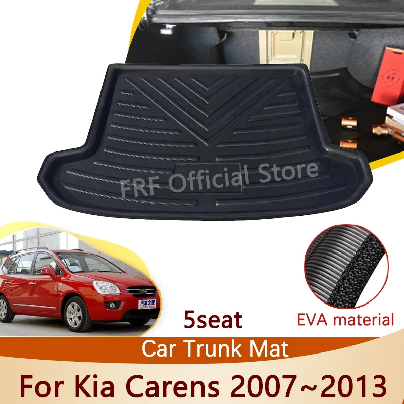 Auto for KIA Carens Rondo Rondo7 7 UN 2013~2007 2008 2009 2010 2012 Accessorie Trunk Mat Floor Tray Waterproof Cargo Boot Carpet