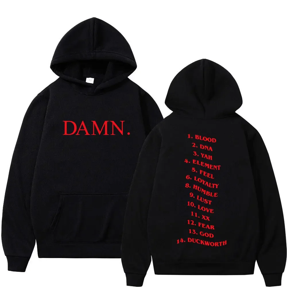 

Damn Rapper Kendrick Lamar Hoodies Pglang Mr Morale & The Big Steppers Album Tracklist Sweatshirt Men's Women's Hip Hop Hoodie