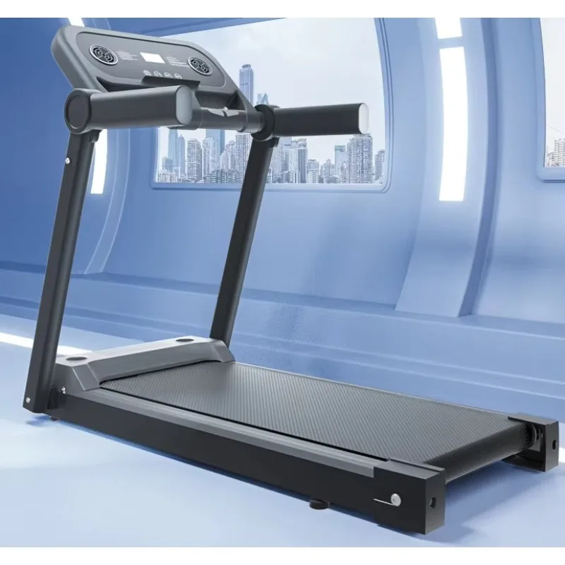 

Маленькая складная беговая дорожка для домашнего использования, оборудование для фитнеса, тренажерного зала, многофункциональная бесшумная беговая дорожка, электродвигатель, максимальный вес 100 кг для пользователя