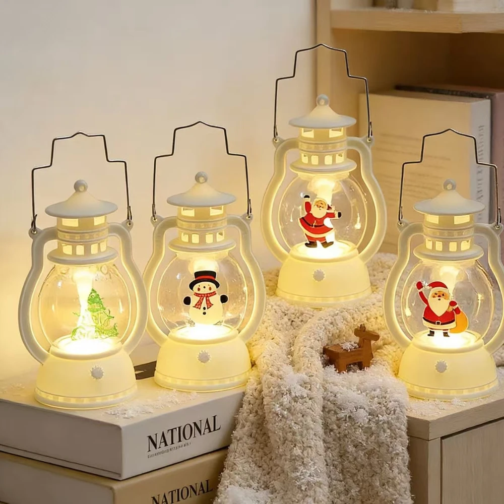 

Plastic Oil Lamps Hand-held Lamps Decorative Small Horse Lamp Bar Party Atmosphere Props Christmas Lanterns Decoration Ornaments