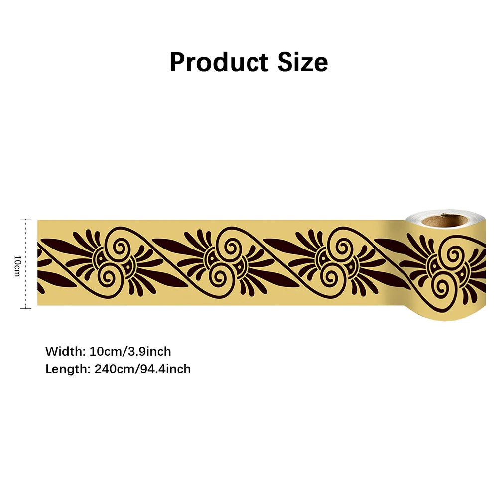Self-Adhesive PVC Wainscoting 10cm*240cm - No Tools Waterproof Wall Panel for DIY Bathroom/Kitchen Refresh, Mold-Proof