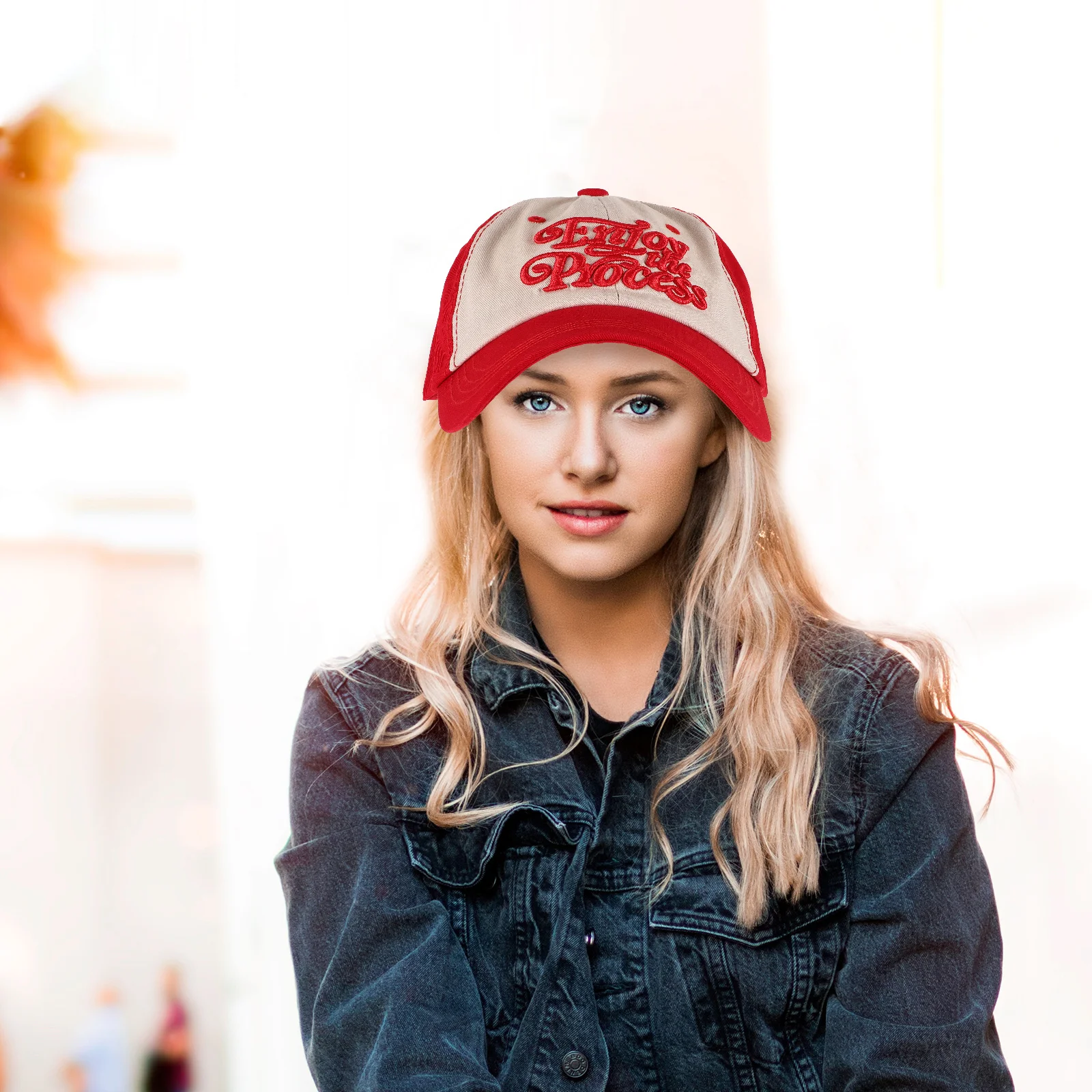 

Cotton Baseball Cap Women Adjustable Breathable Sun Protection Hat Outdoor Casual Vintage Baseball Caps for Summer