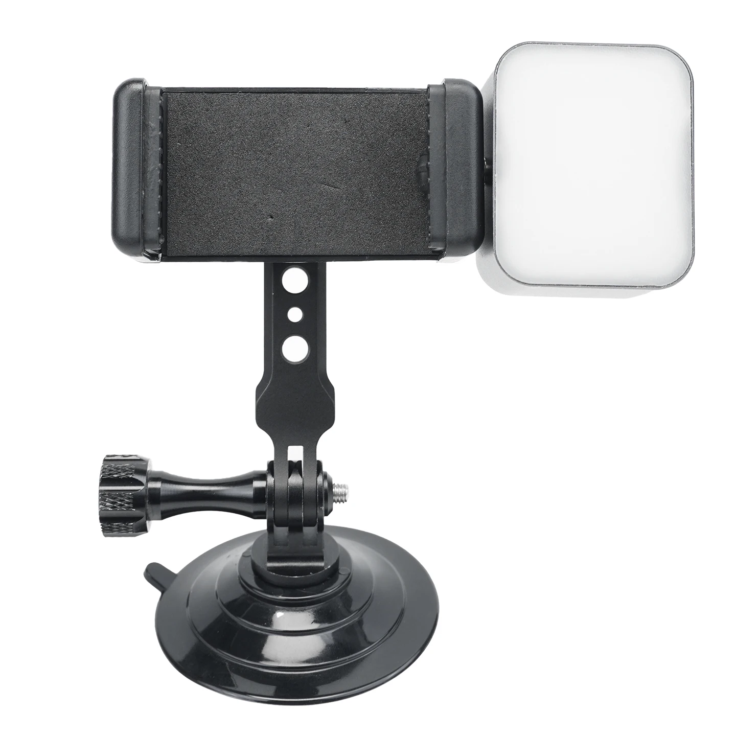 360 Rotatable Phone Clip Vacuum Suction Cup Mount with 1/4 Arri Hole Expansion Bracket for Phone Power Bank Car Desktop Shooting