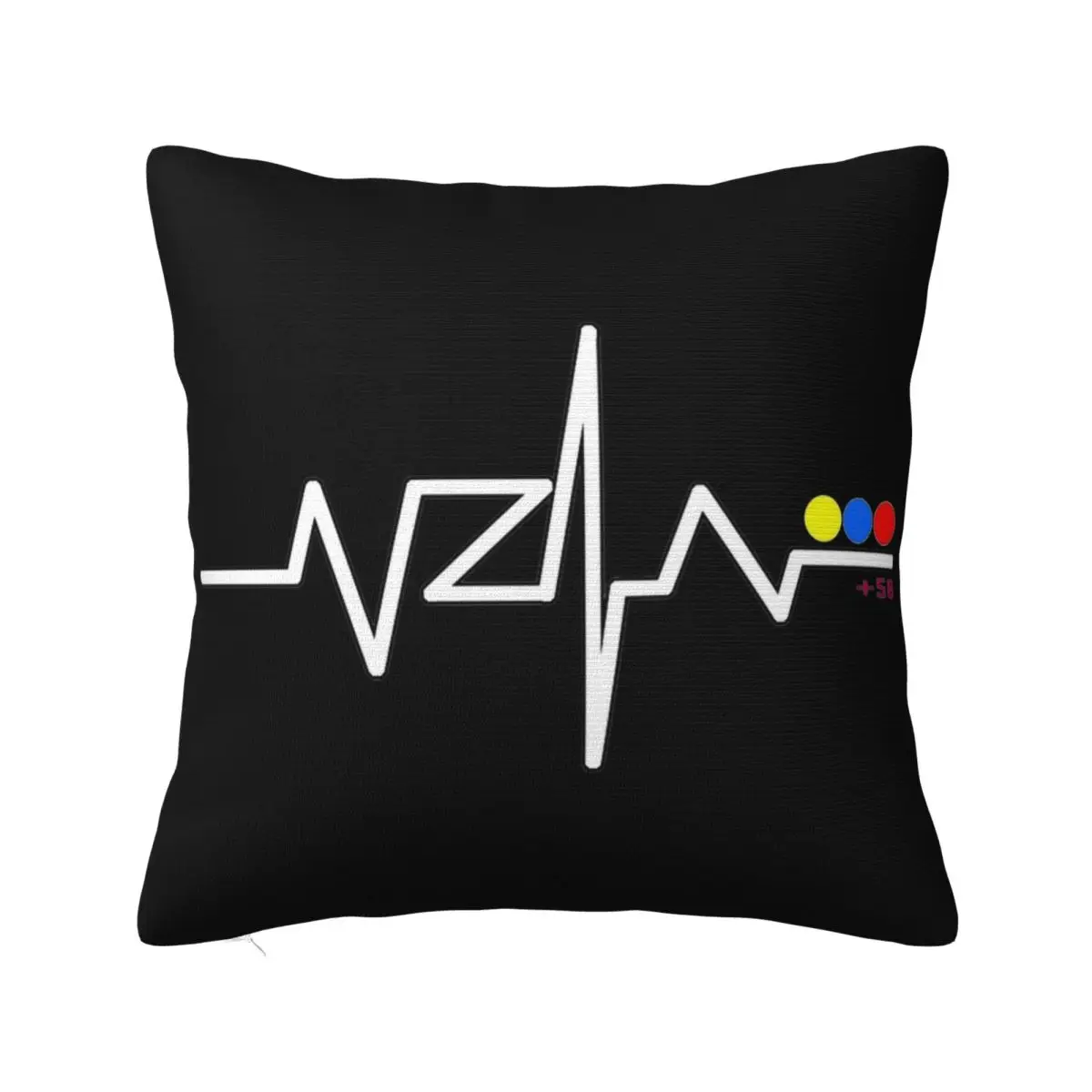 Venezuelans Venezuela Heartbeat Pillowcase Printing Polyester Cushion Cover Decor Pillow Case Cover Home Zippered 18''