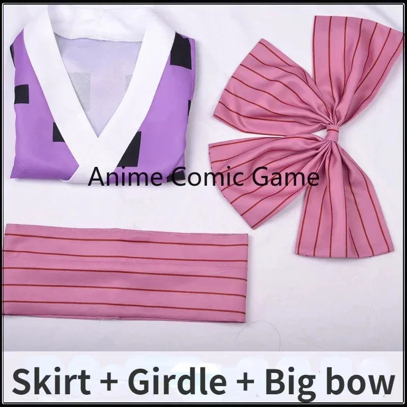 Az15En Stock Makio Suma Hinatsuru Tengen disfraz de Cosplay rojo azul púrpura falda Kimono japonés fiesta de Halloween para mujeres niñas