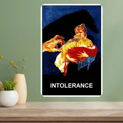 Intolerance Classic Movie Metal Poster Sign