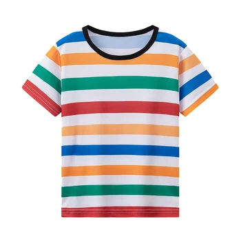 Boys 4-Piece T-Shirt Set 4 4-piece Children's Spring And Summer New Item 4Y-12Y Multi Size Brother Outfit Short Sleeved Fashionable Mixed Color Boy's T-shi 4
