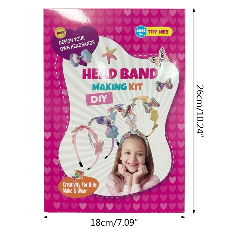 Kinderen Vriendschap Hoofdband DIY Kits Kleine Meisje Party Props Craft Hoofdband Speelgoed D5QF