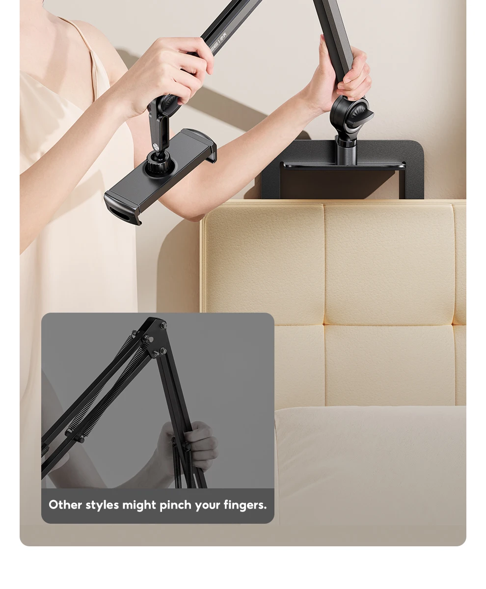 Tablet-Halterung, Lazy Bedside Handyhalterung, Klemmhalterung, geeignet für iPad, multifunktionaler Universalständer – Detail 16