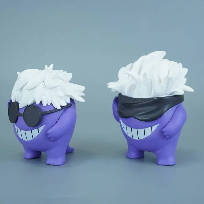 Pokemon anime ornamentos periféricos gk máscara facial gengar cos gojo satoru figura modelo colecionável kawaii brinquedo bonecas presentes das crianças
