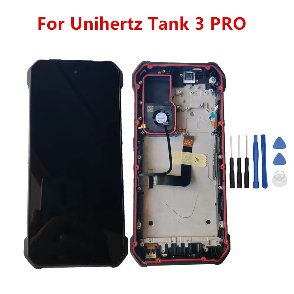 New Original For Unihertz Tank 3 PRO 8849 Cell Phone LCD Display Assembly Digitizer With Frame +Touch Screen Glass Panel