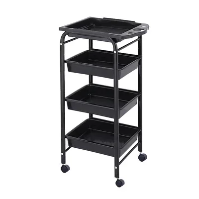 Pull-out Salon TrolleyBeauty Salon StrollerHairdressing Tool CartBarber Storage CarMulti-functional Salon Organizer Hot Sale