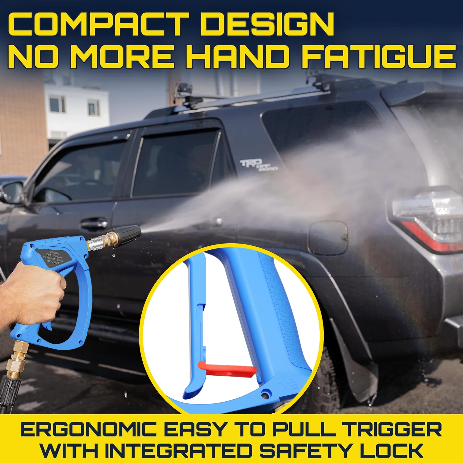 4080PSI Pressure Washer Water Gun Snow Foam Gun 1 Liter for Car Cleaning,For Karcher Nilfisk Parkside Bosch Lavor