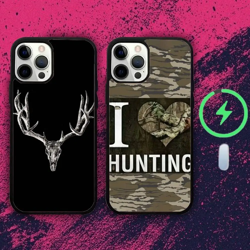 

Deer Hunting Camo Phone Case For iPhone 16e,16,15,14,13,12,11,Plus,Pro,Max,Mini Magsafe Magnetic Wireless Charging
