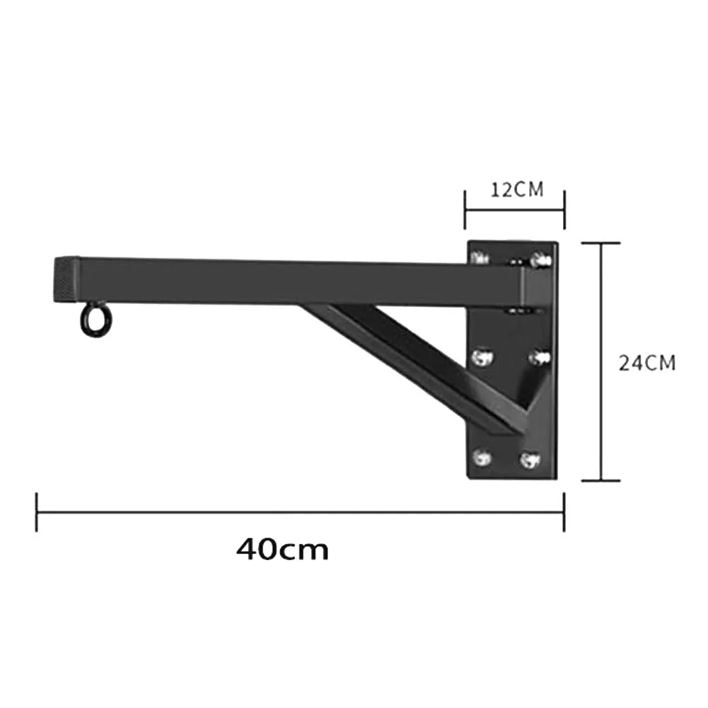 Robust Steel Wall Bracket for Hanging Punching Bags in Basement Garage or Dedicated Training Room Applications