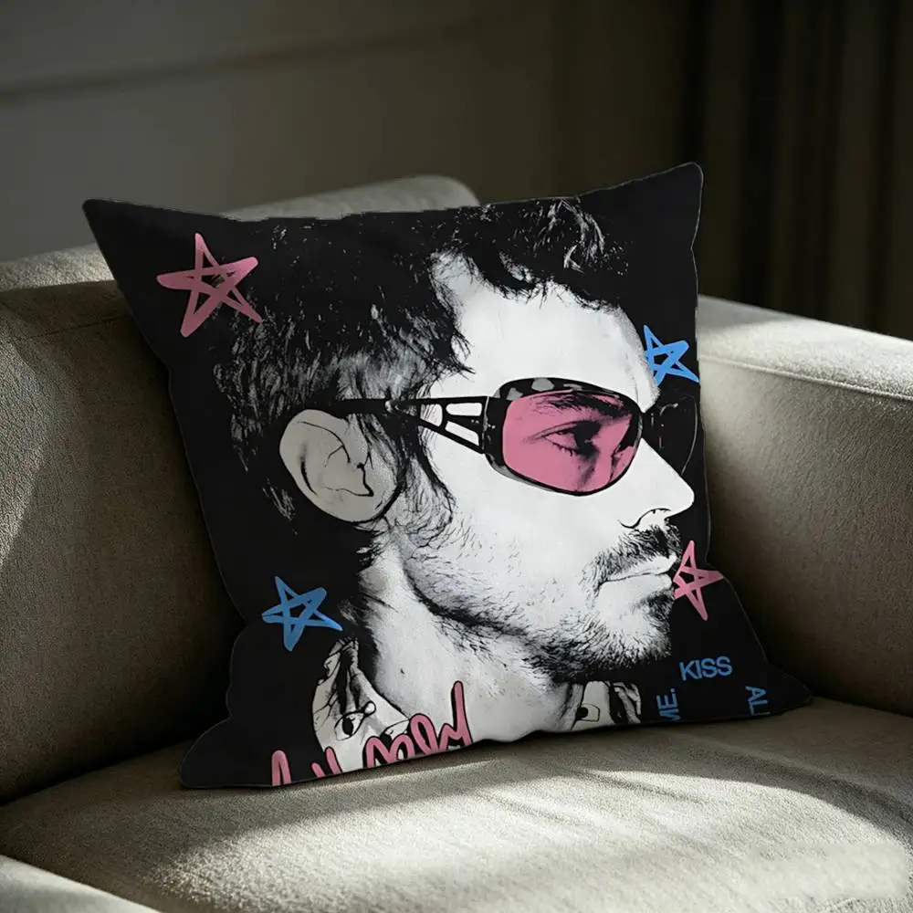 H-Harry Style-s Love On Tour Square Sofa Pillow Cover Solid Color Living Room Home Decor Cushion Case