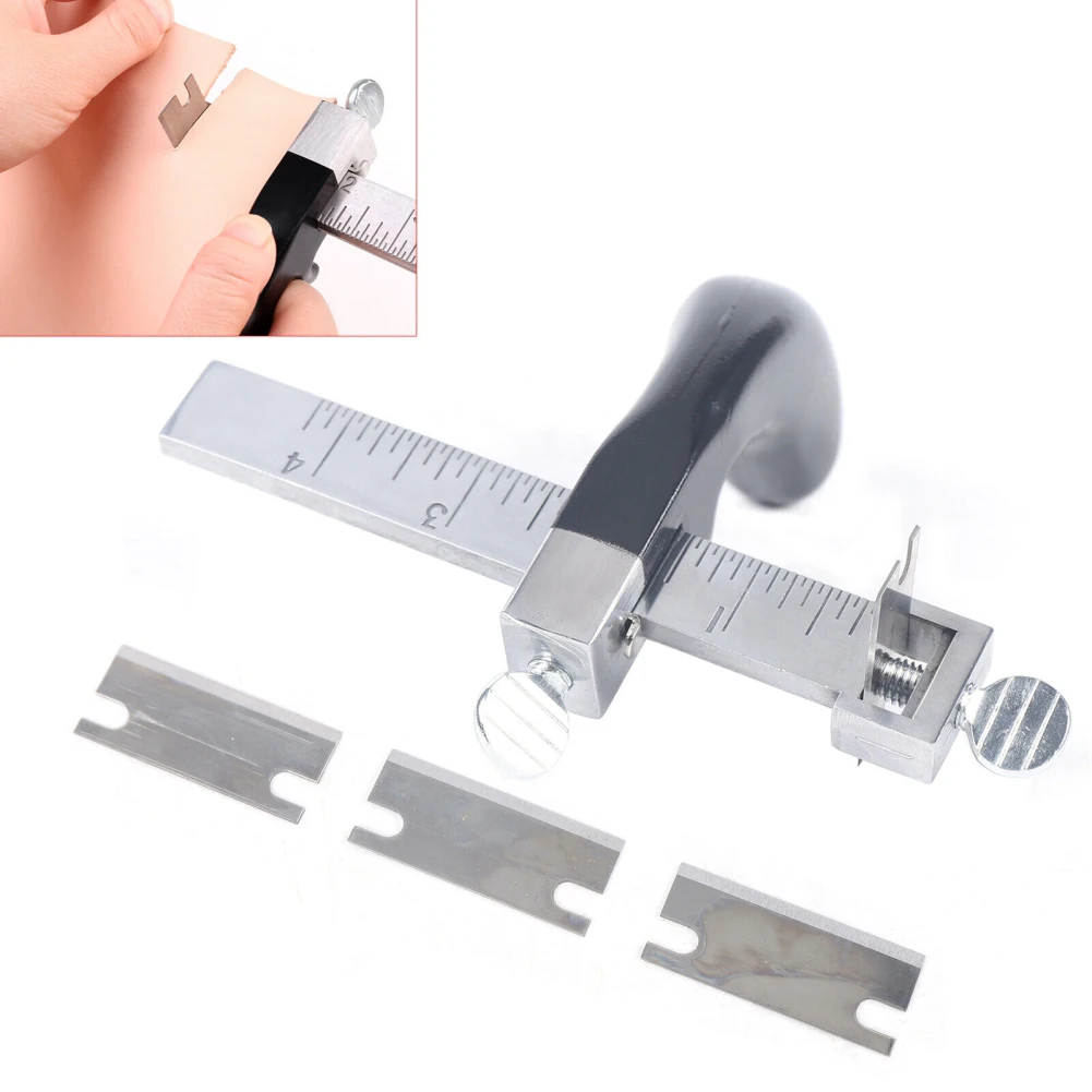 

Belt Cutter Leather Strip Cutting Tool Kit With 1 Blade Leather Strap Cutter Strap Leather Thread Supplies Woodworking Hand Tool