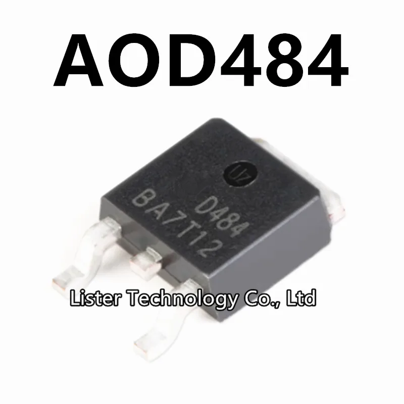 10~100PCS/lot New AOD484 TO-252 Marking:D484 30V 25A N-channel MOS MOSFET Field Effect Transistor TO252 SMD