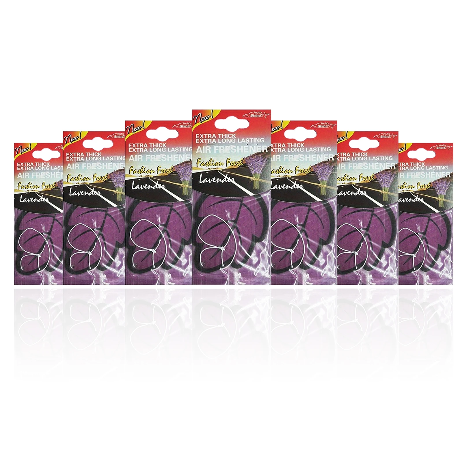 Ambientador para coche con aroma a lavanda, papel aromático de té Natural, tipo colgante montado en el coche, accesorios de Interior de coche, 5/20 piezas