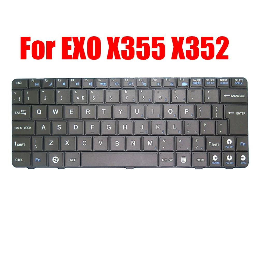 

UK Replacement Laptop Keyboard For EXO X355 X352 United Kingdom Black New