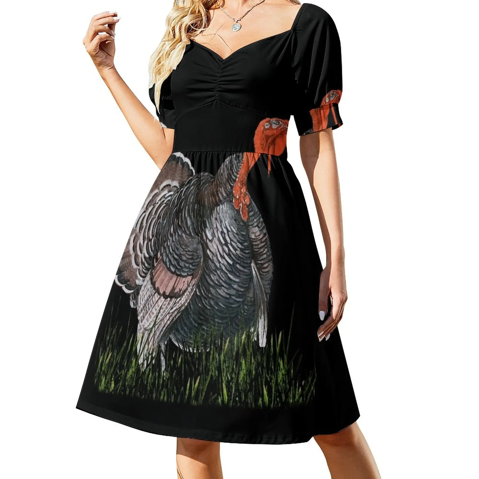 

Thanksgiving Turkey Dress Cocktail of dresses women's clothing trend 2023 dress women elegant luxury women's summer dress 2023