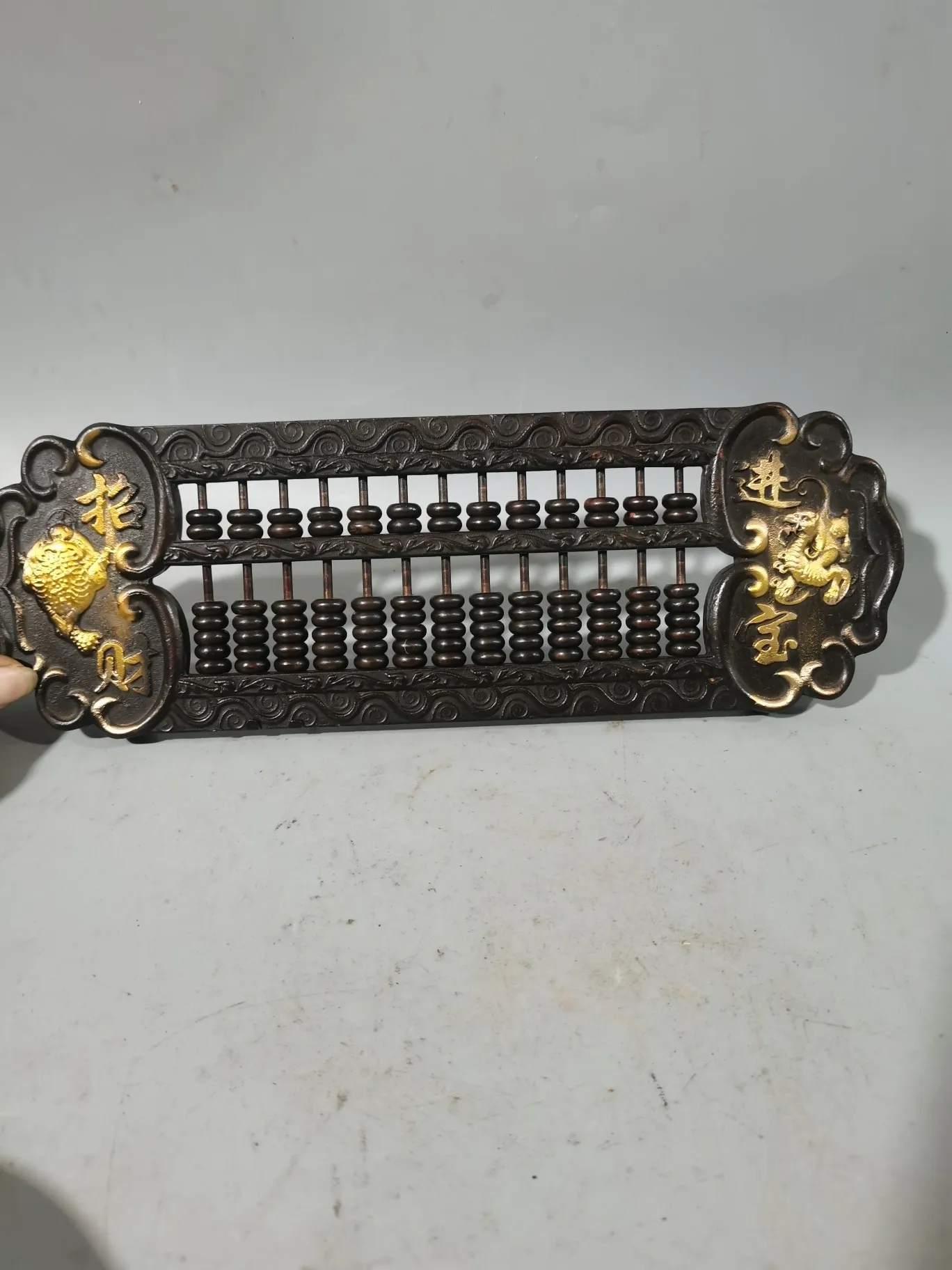 

Embossed Toad, Purple Copper, Gold-plated Abacus, Retro Home Decoration Ornaments