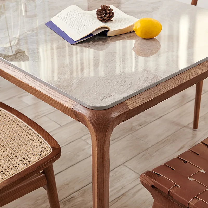 Combinaison table et chaise en bois massif
